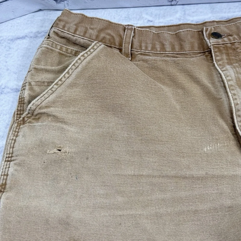 Carhartt Mens Washed Duck Work Pants 38x32 Original Dungaree Fit B11-BRN 2018 *E